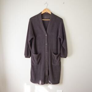 Muji Women's Smooth Knitted‎ Fleece Cardigan